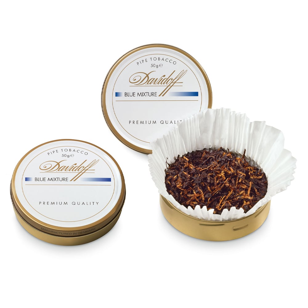 Davidoff Blue Mixture 50g Tin 🍂 ‣ Worldwide Shipping 🚀