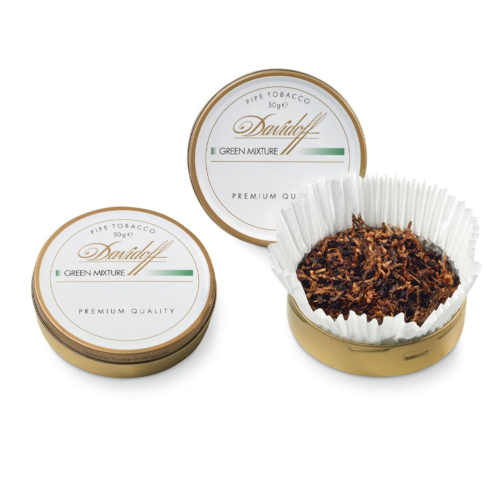 Davidoff Green Mixture 50g Tin 🍂 ‣ Worldwide Shipping 🚀
